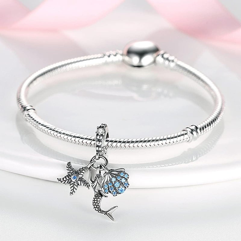 MULA 925 Sterling Silver Charms for Bracelets and Necklaces Lipstick and Bag Dangle Pendants Tower Camera Beads Jewelry Charms for Women - Image 3
